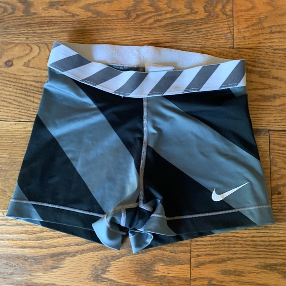 Nike Pants - Grey and Black Nike Pro Dri-Fit Size Small